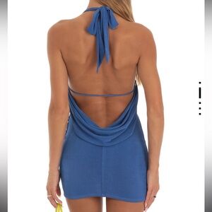 Lucy in the Sky Sold Out Royal Blue Halter Dress
